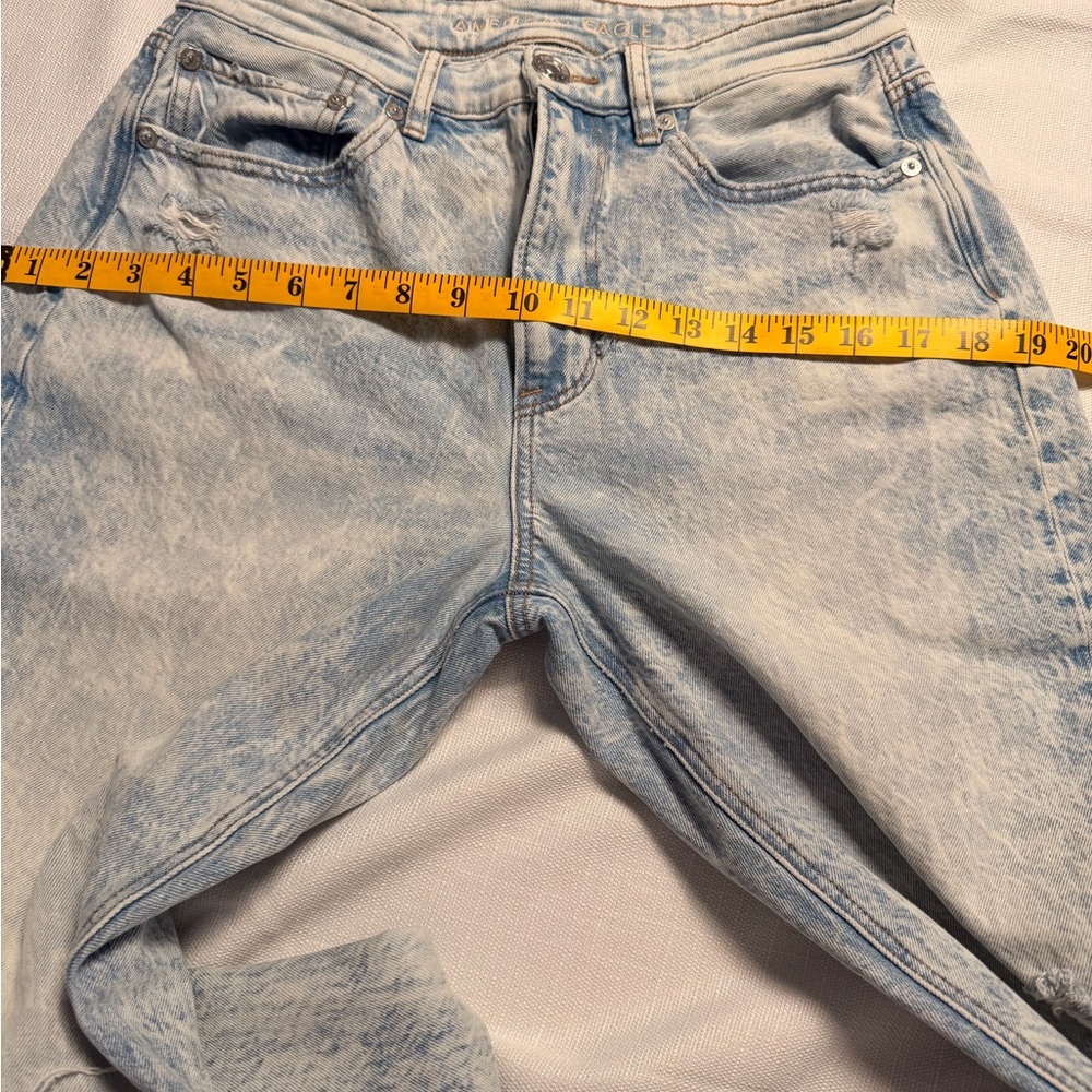American Eagle Outfitters Light Wash Blue Comfort Stretch Waistband Jeans - Picture 7 of 10